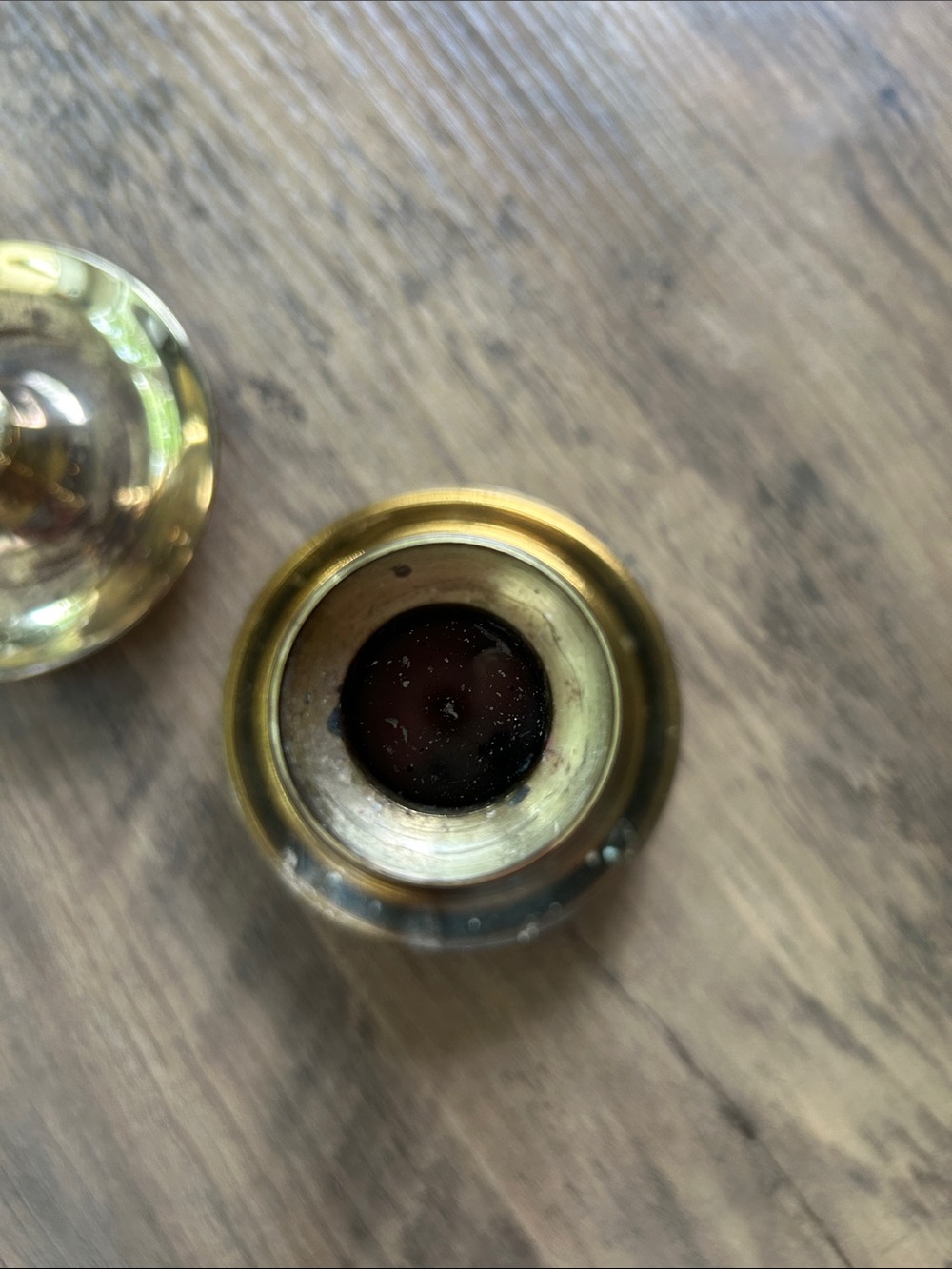 baldwin Polished Gold Brass Candlestick Pair - Picture 3 of 7